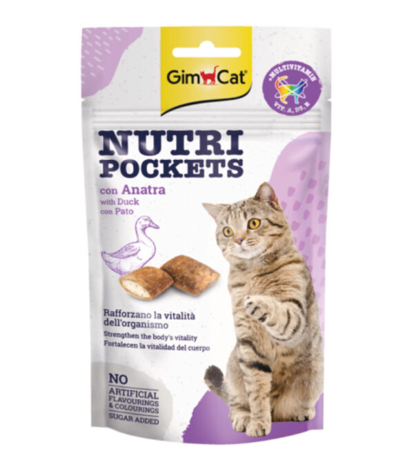 GimCat Nutri Pockets Snack Anatra