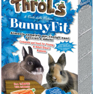 Throls Bunny Fit Fior di Carota per Conigli Nani, Cuccioli e Adulti 750gr