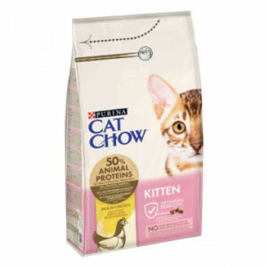 CatChow Kitten Crocchette Gatto Pollo 1,5kg