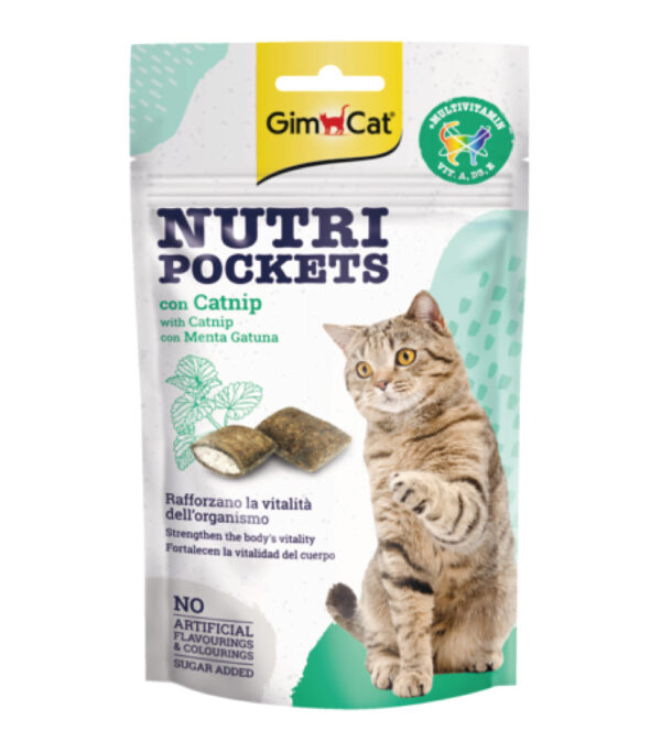 GimCat Nutri Pockets Snack Catnip/ErbaGatta gr60
