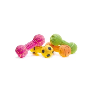 Gioco per Cani in Lattice con Squeaker Manubrio 15 cm