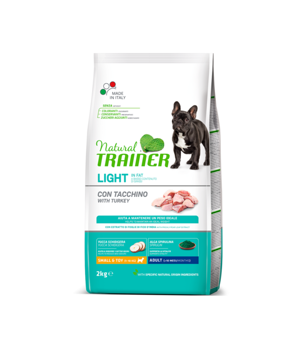 Natural Trainer Dog Small&Toy Adult Light Tacchino 2Kg