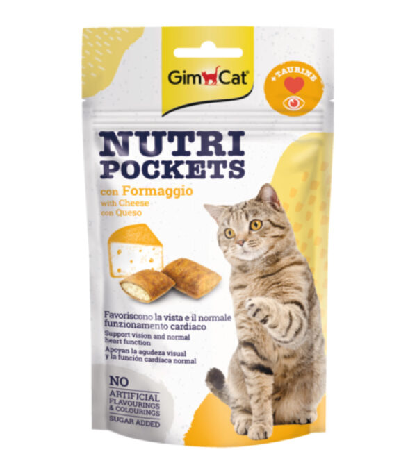 GimCat Nutri Pockets snack Formaggio