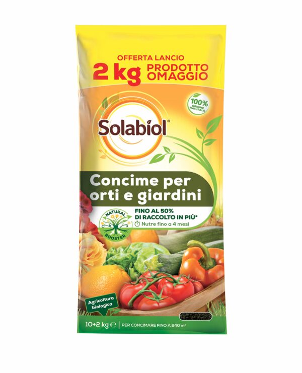 Solabíol Concime Biologico per Orti e Giardini kg10+2gratis