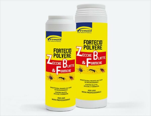 Fortecid Insetticida in Polvere contro Zecche Blatte Formiche 1000gr