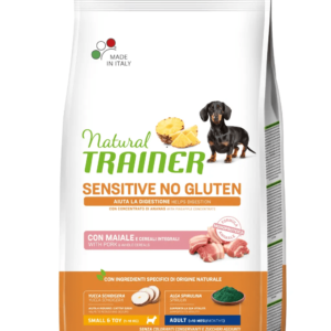 Natural Trainer Sensitive No Gluten Adult Small Monoproteico con Maiale 2Kg
