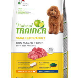 Natural Trainer Small&Toy Adult con Manzo e Riso 2KG