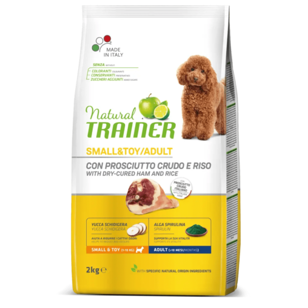 Natural Trainer Small&Toy Adult Prosciutto Crudo e Riso 2KG