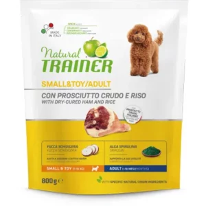 Natural Trainer Small&Toy Adult Prosciutto Crudo e Riso 800Gr