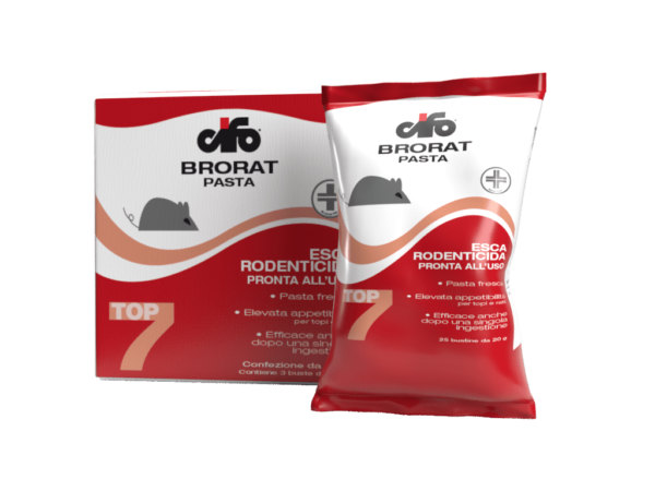 CIFO Esca Rodenticida BRORAT PASTA TOP 7 DA 1,5 KG