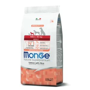 Monge Mini Adult Crocchette per Cane Salmone kg2,5