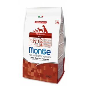 Monge All Breeds Adult Crocchette per Cane Agnello Riso e Patate kg2,5