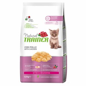 Natural Trainer Kitten 1-6 mesi Crocchette Gatto Pollo