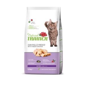 Natural Trainer Mature Crocchette Gatto +7 Pollo 1,5kg