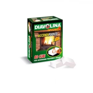 Diavolina Accendifuoco 80 Cubi