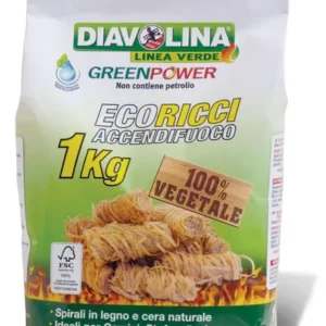 Diavolina Accendifuoco Eco-Ricci Spirali 1kg