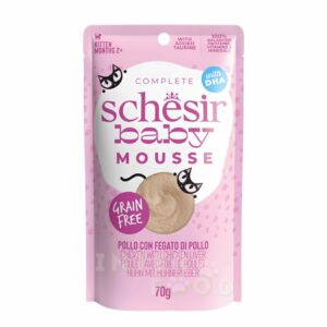 Schesir Baby Mousse Kitten Umido per Gattini con Pollo gr70