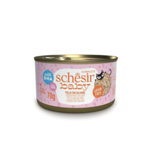 Schesir Baby Complete Kitten Umido per Gattini con Pollo e Salmone gr70