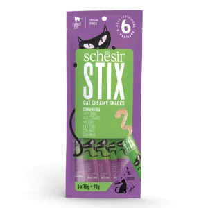 Schesir Stix Snack Cremoso Gusto Anatra per Gatti 6x15gr