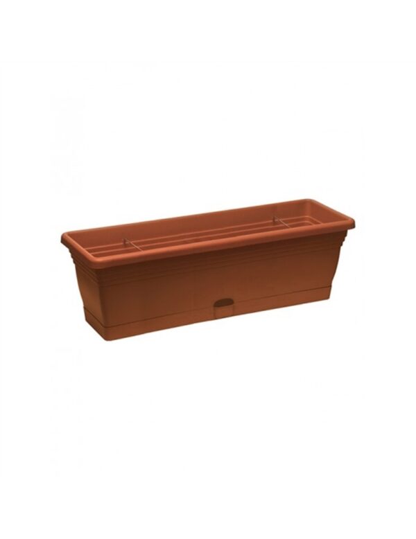 Fioriera Cassetta in Plastica con Riserva Acqua cm40x20